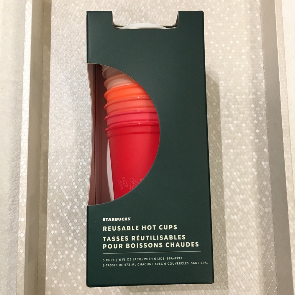 NWT Starbucks Holiday 2019 Rare Reusable Hot Cups